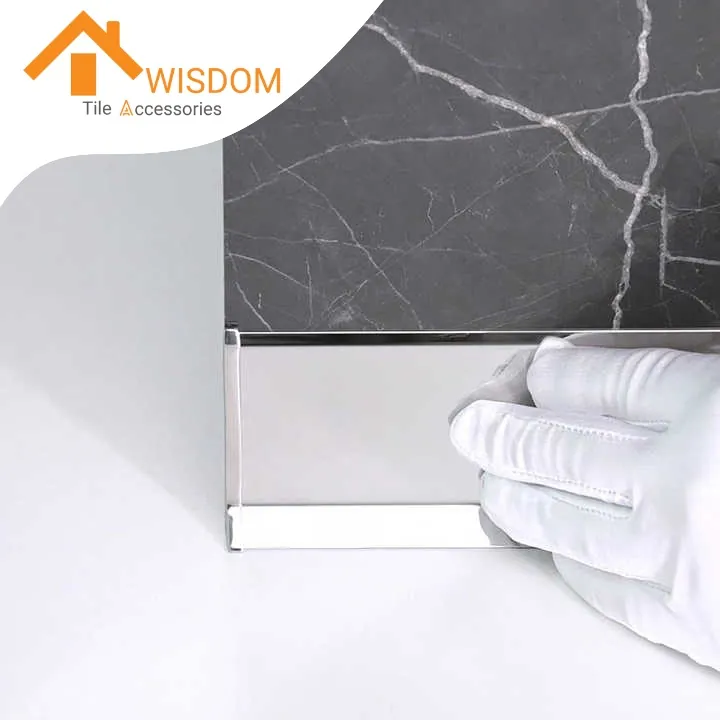 304 Stainless Steel Skirting Profiles for Tile Trim 2.5M Length 4 304 Stainless Steel Skirting Profiles for Tile Trim 2.5M Length