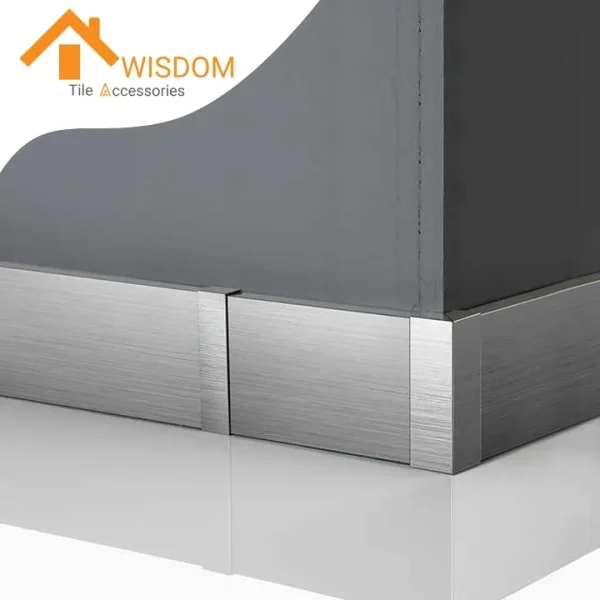 304 Stainless Steel Tile Trim Skirting Profiles for Floor Decoration