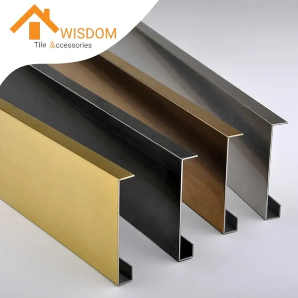 304 Stainless Steel Tile Trim Skirting Profiles for Floor Decoration