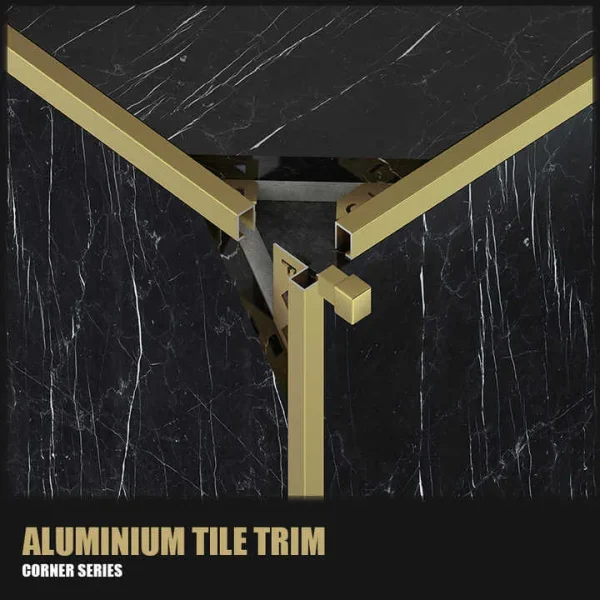 304 Stainless Steel Tile Trims with Aluminum Alloy Corner 1.2mm