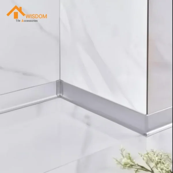 4cm/6cm/8cm Waterproof Aluminum Floor Skirting Profiles