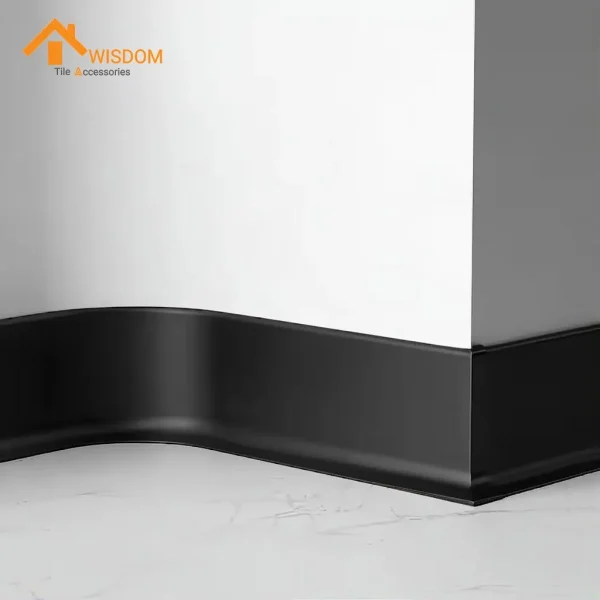 4cm/6cm/8cm Waterproof Aluminum Floor Skirting Profiles