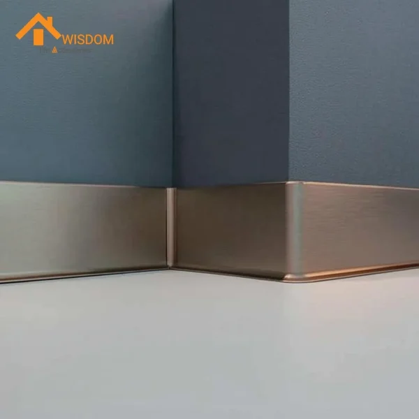 Aluminum Alloy Baseboard for Wall and Flooring Applications