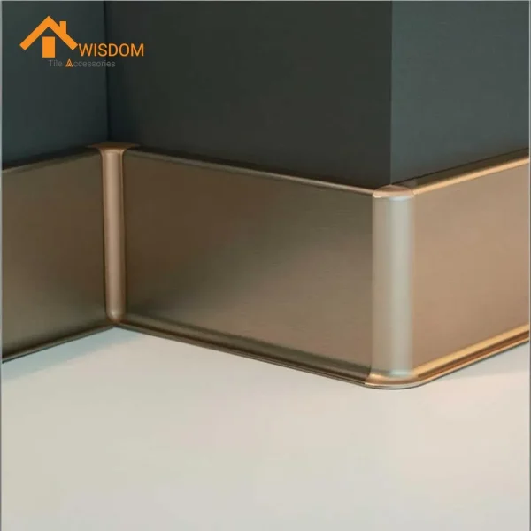 Aluminum Alloy Baseboard for Wall and Flooring Applications