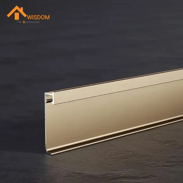 Aluminum Alloy Floor Skirting Board Tile Trim Metal Profile Edge Trim