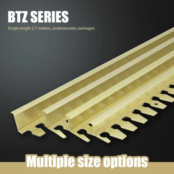 Aluminum Alloy Folding Strip Tile Trim for Wood Floor Closure 1.2mm