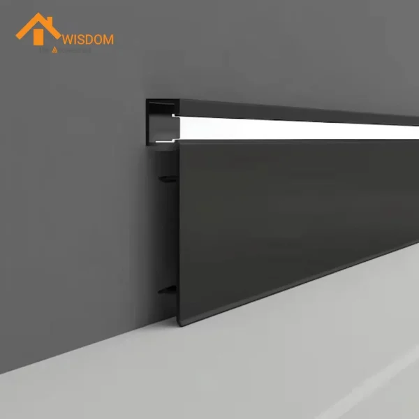 Aluminum Alloy LED Skirting Board for Wall and Flooring Applications