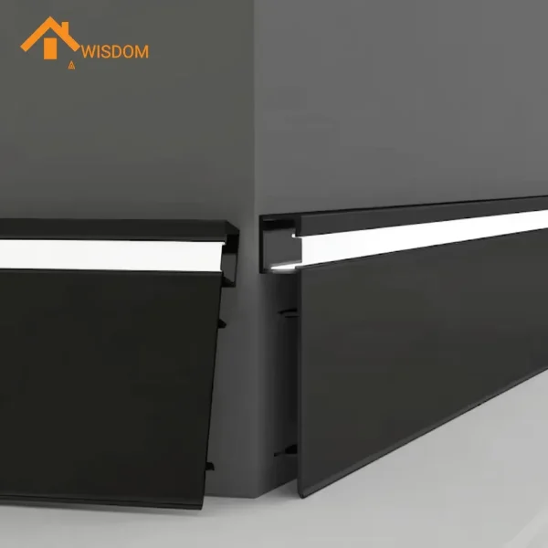 Aluminum Alloy LED Skirting Board for Wall and Flooring Applications