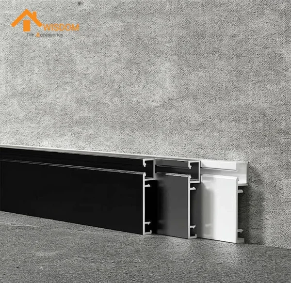 Aluminum Alloy LED Skirting Board for Wall and Flooring Applications