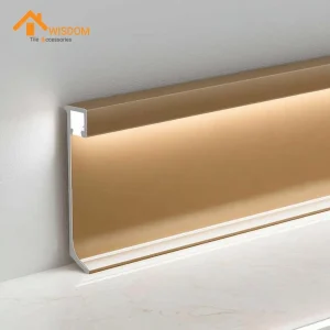 Aluminum Alloy LED Skirting Board with Integrated Lighting