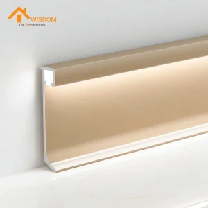 Aluminum Alloy LED Skirting Board with Integrated Lighting