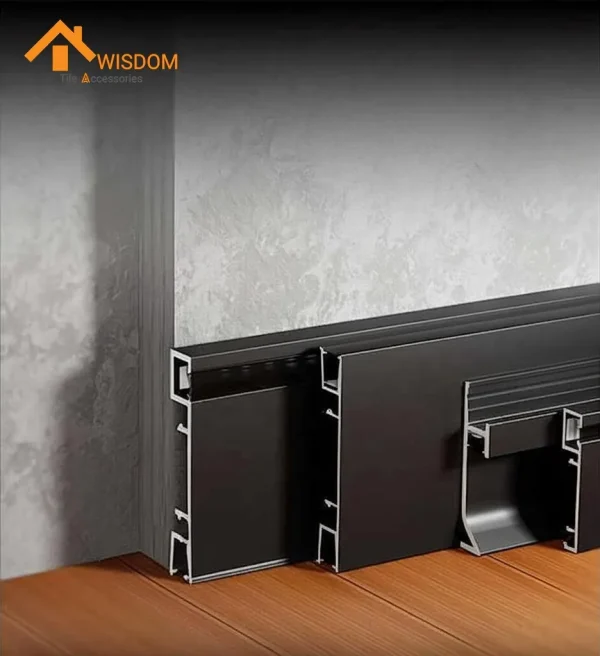 Aluminum Alloy LED Skirting Board with Integrated Lighting