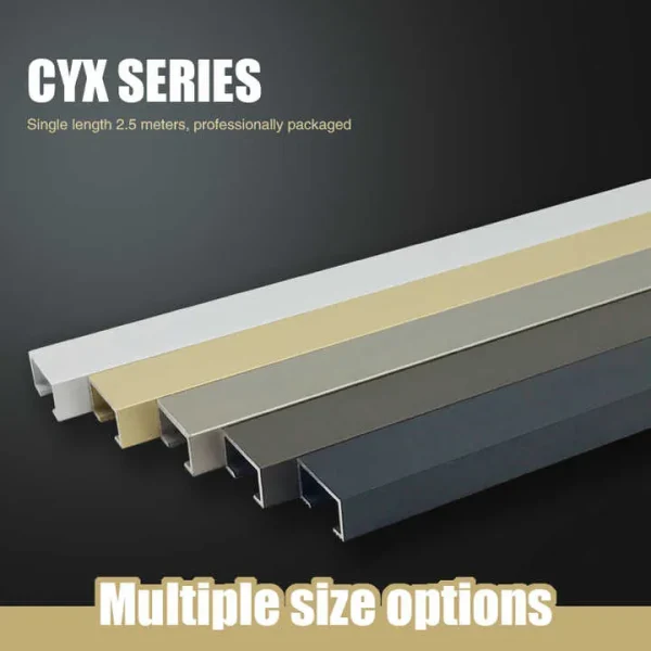 Aluminum Alloy Tile Floor Transition Strip 1.2mm Thickness