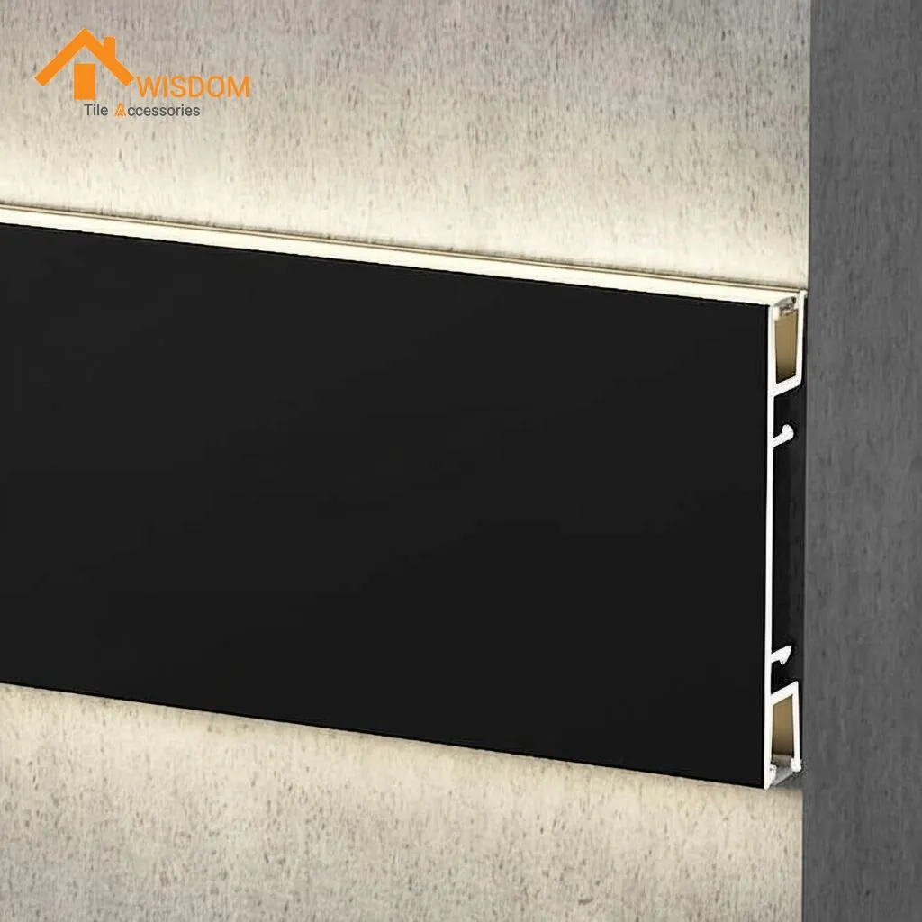 Aluminum Decorative Wall Skirting Baseboard for Interior Applications