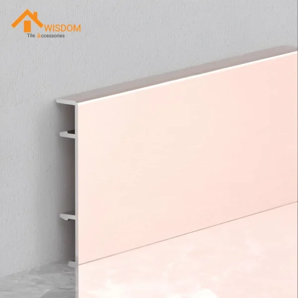 Aluminum Floor Edge Protector Skirting 1.2mm Thickness Wall Cover