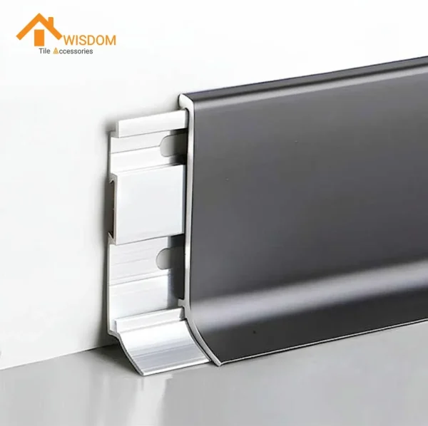 Aluminum Floor Trim for Manufactured Home Skirting 1.2mm Grey