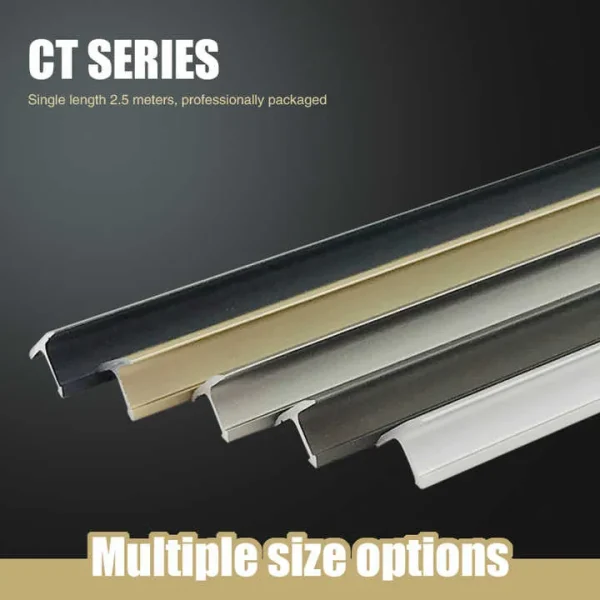 Aluminum Floor Trim for Tile Applications 1.3mm Thickness