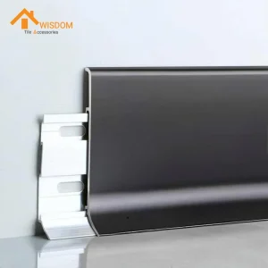 Aluminum Flush Skirting Board Interlock Wall Protector 1.2mm