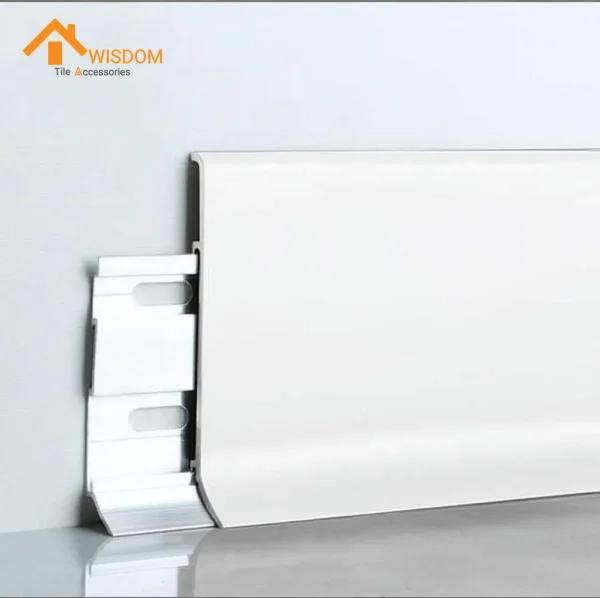 Aluminum Flush Skirting Board Interlock Wall Protector 1.2mm
