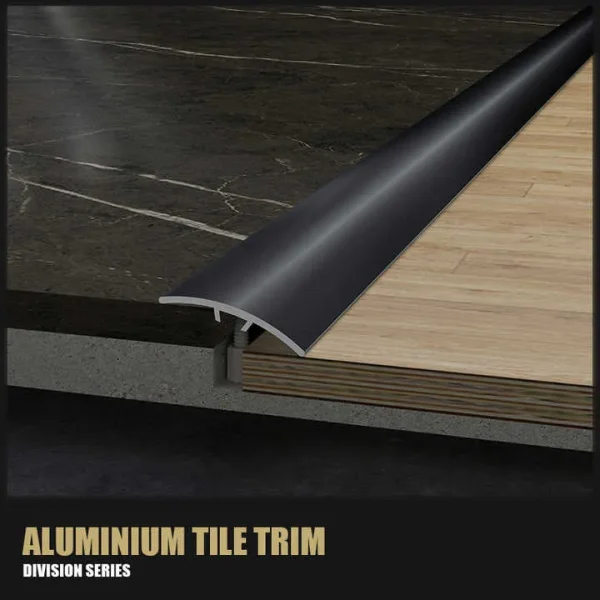Aluminum Gold Ceramic Tile Corner Trim for Interior Wall Applications