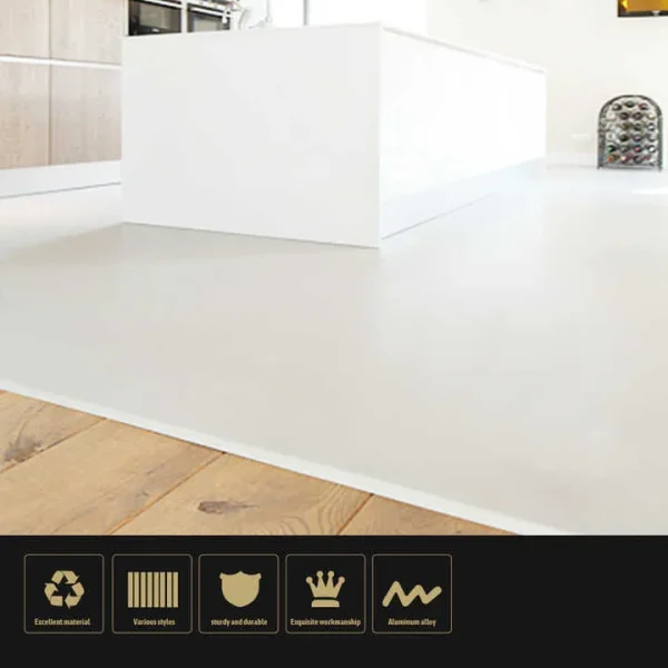 Aluminum Gold Ceramic Tile Corner Trim for Interior Wall Applications