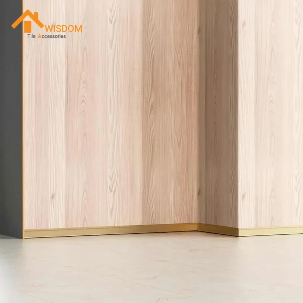 Aluminum LED Floor Skirting Board with Wall Baseboard 1.2mm Thickness