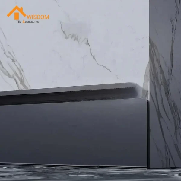 Aluminum LED Skirting Baseboard with Integrated Lighting Strip