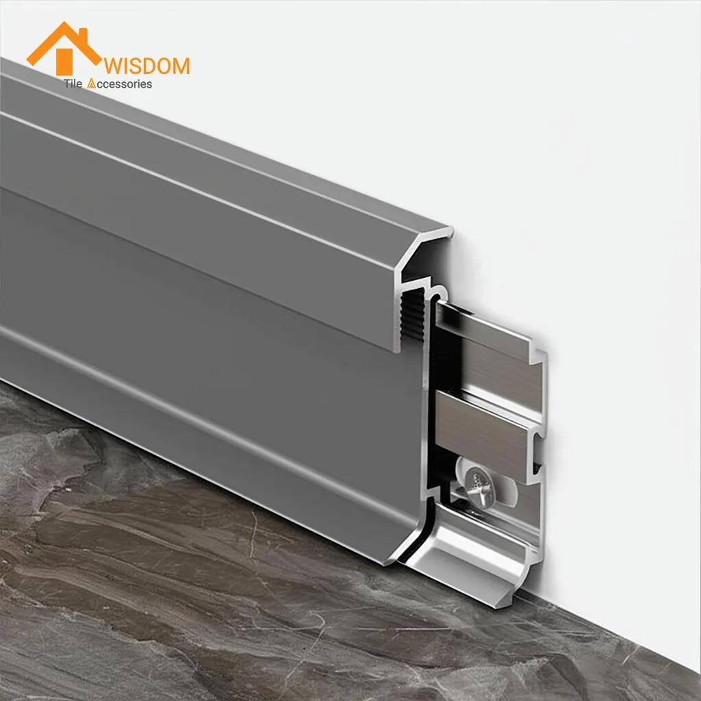 Aluminum LED Strip Skirting Panel for Corridors, Custom Sizes 3 Aluminum LED Strip Skirting Panel for Corridors, Custom Sizes