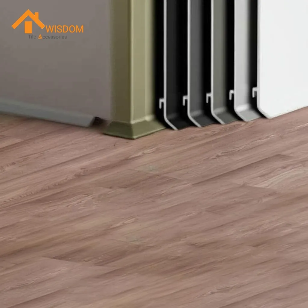 Aluminum Skirting Baseboard Metal Corner Tile Edging Trim 1.2mm
