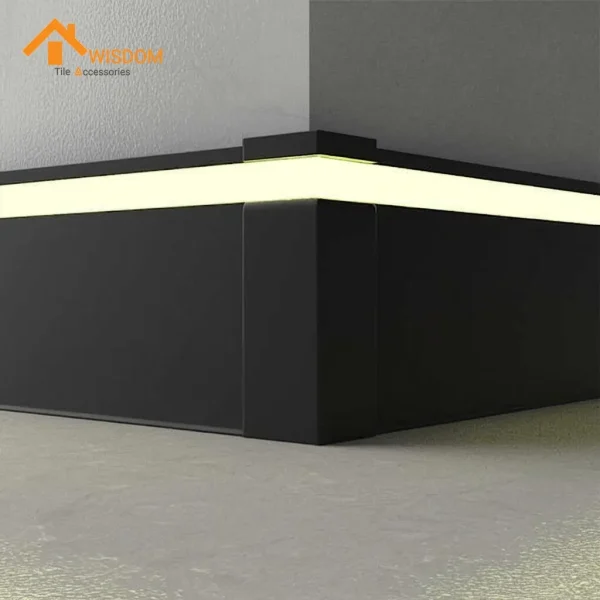 Aluminum Skirting Baseboard for Wall Decoration Custom Size