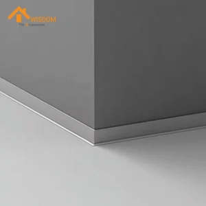 Aluminum Skirting Board 1.2mm Thickness for Wall Edge Protection