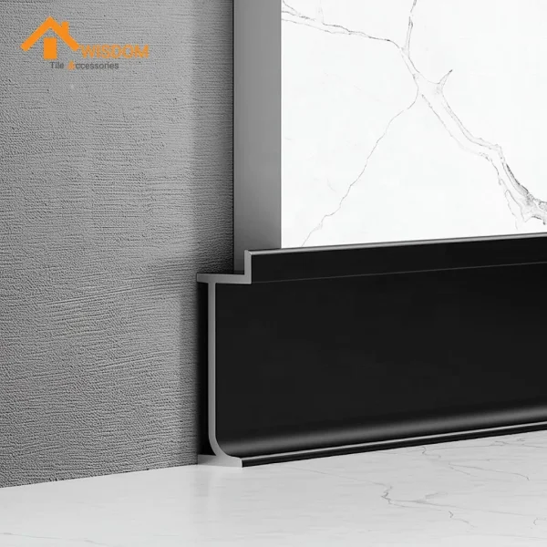 Aluminum Skirting Board for Flooring and Wall Trim Applications