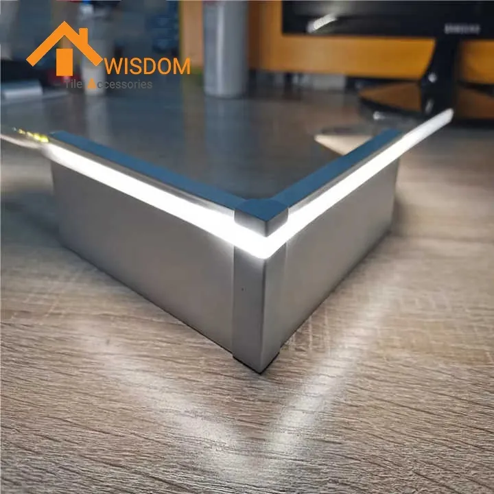 Aluminum Skirting Board with LED Lighting for Flooring Applications
