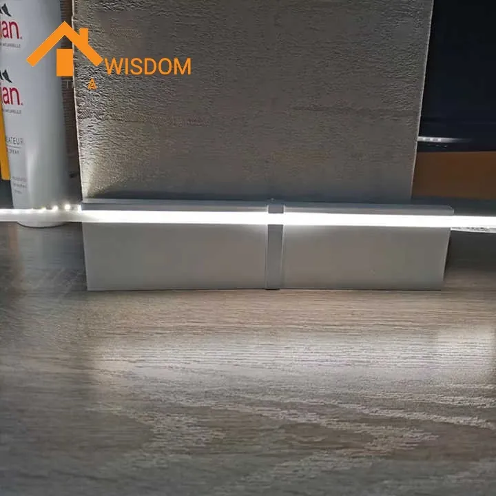 Aluminum Skirting Board with LED Lighting for Flooring Applications