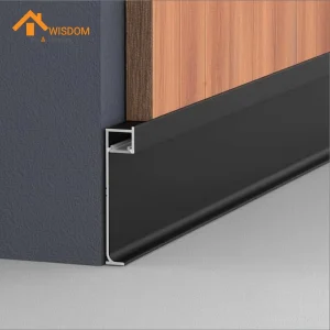 Aluminum Skirting Board with LED Strip 1.2mm Thickness