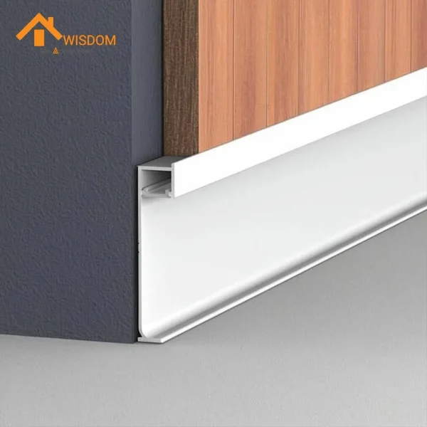 Aluminum Skirting Board with LED Strip 1.2mm Thickness