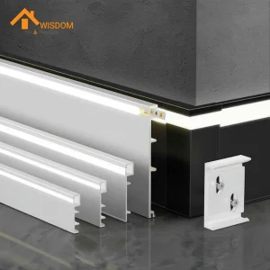Aluminum Skirting Board with LED for Building Materials Customization