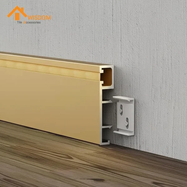Aluminum Skirting Board with LED for Building Materials Customization