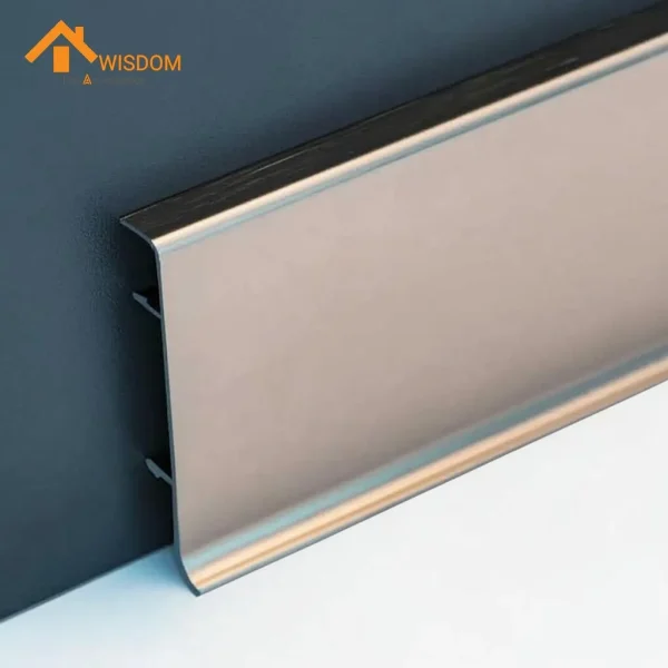 Aluminum Skirting Profile for Flooring and Wall Decoration