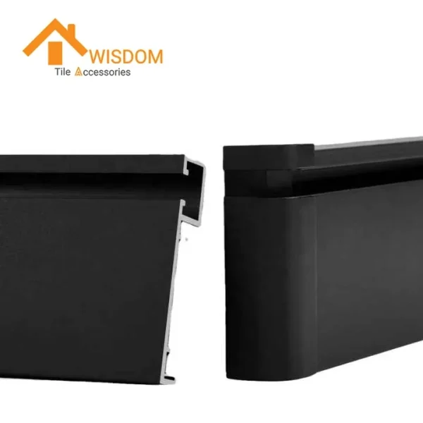 Aluminum Skirting Profile with LED Recessed Design 1.2mm Thickness