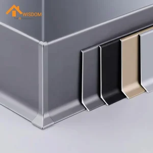 Aluminum Tile Trim for Flooring Accessories 1.2mm Thickness