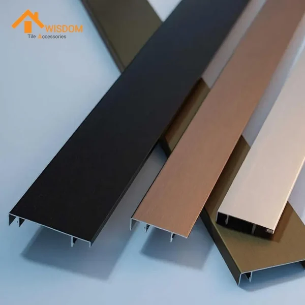 Brushed Aluminum Alloy Baseboard Wall Skirting Board Profile