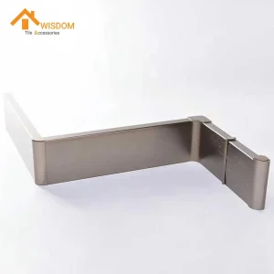 Brushed Wood Grain Aluminum Alloy Baseboard Wall Skirting Board