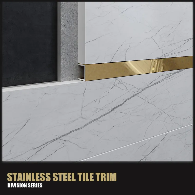 Case 304 Stainless Steel U Shaped Tile Trim Profile 10 60mm Flat Transition 005