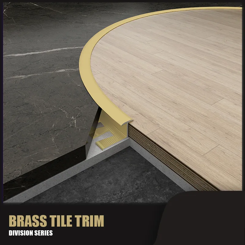 Case Aluminum Alloy Folding Strip Tile Trim for Wood Floor Closure 1.2mm 002