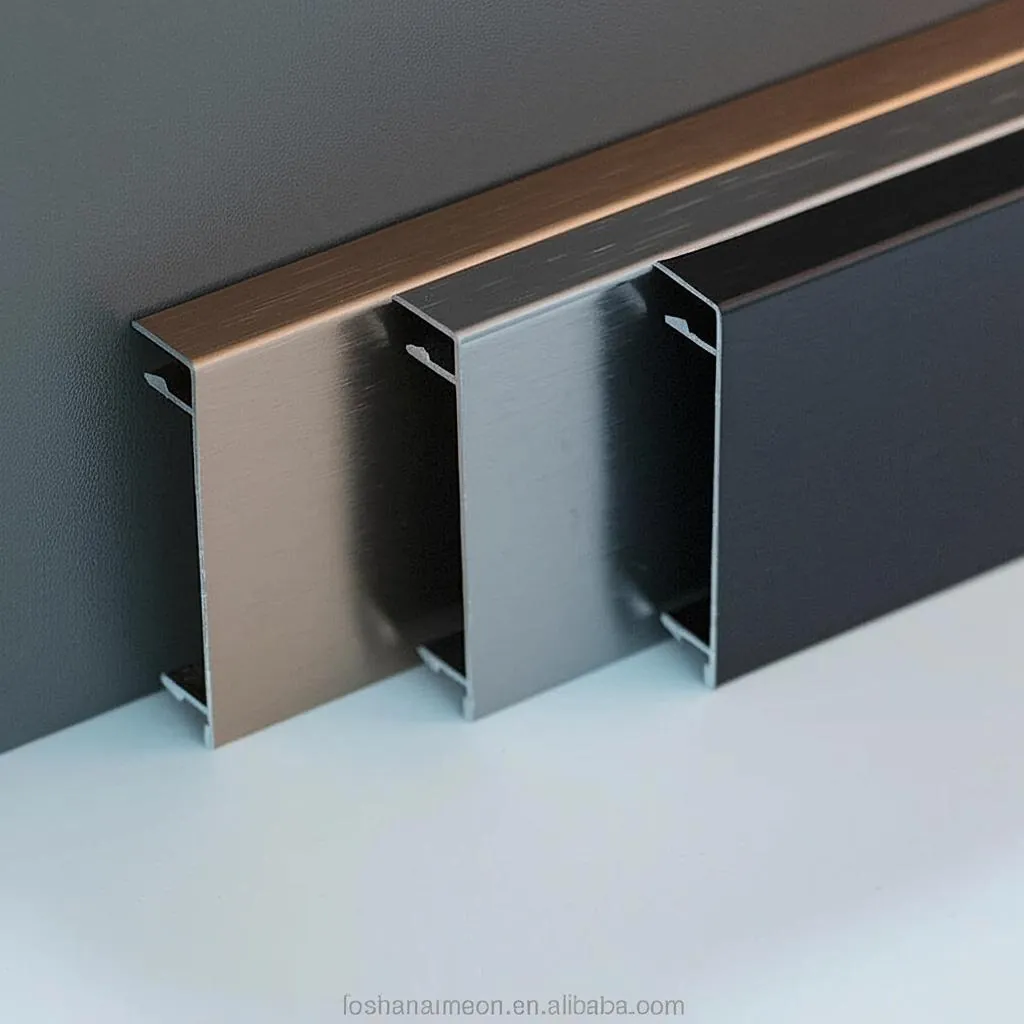 Case Aluminum Floor Skirting Profile for Decorative Applications 001