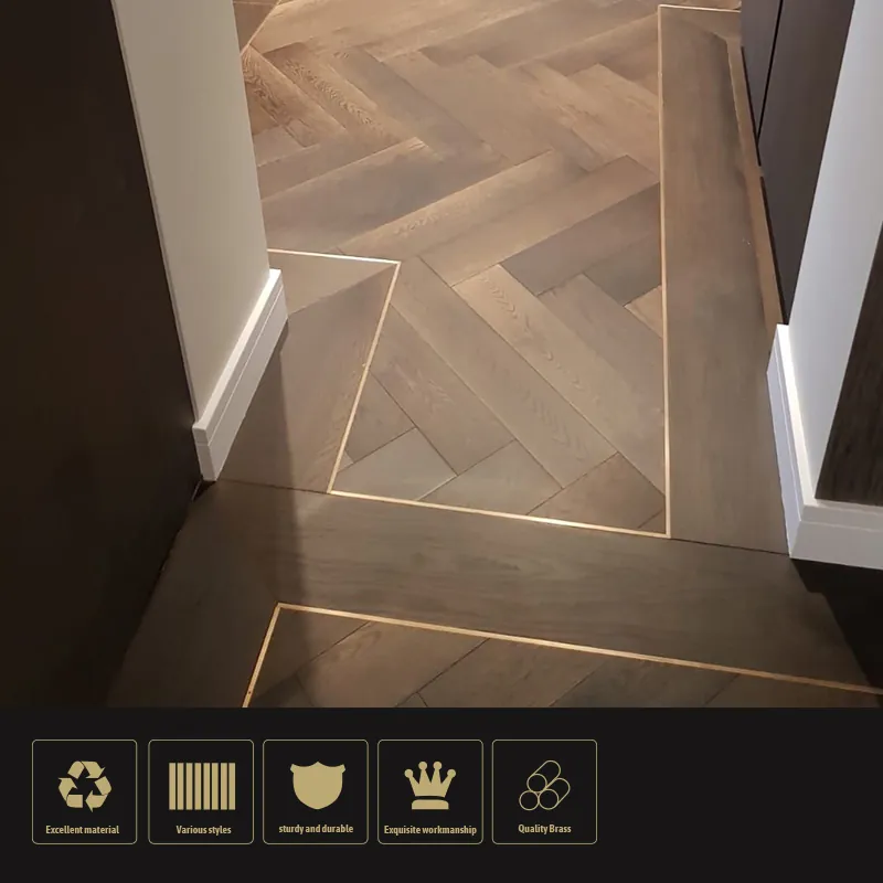 Case Golden Aluminum Ceramic Tile Profiles for Interior Corner Trim 005