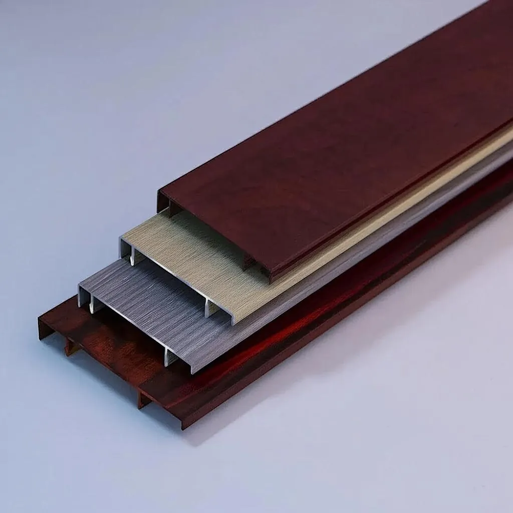 Case Wood Grain Aluminum Skirting Board 2.5M for Floor Applications 006