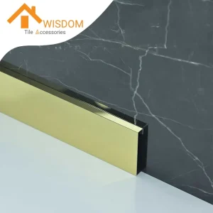 Customizable Metal Wall Skirting Board for Foot Decoration Support