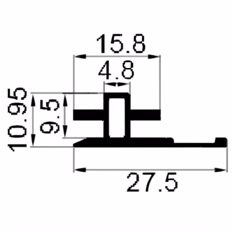 H Mold Reveal Size Specification